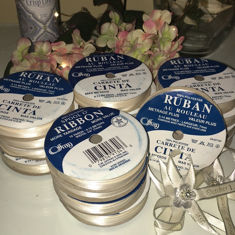 Lot of 17 rolls, C.M. Offray & Son  ribbon